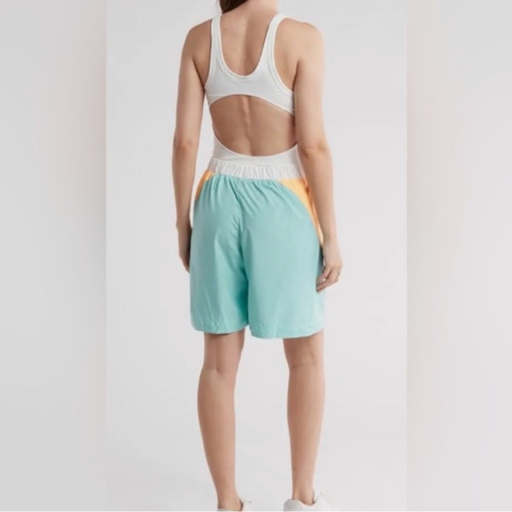 FP Movement by Free People Double Bounce Jumpsuit - White, Orange, Teal - Picture 2 of 10